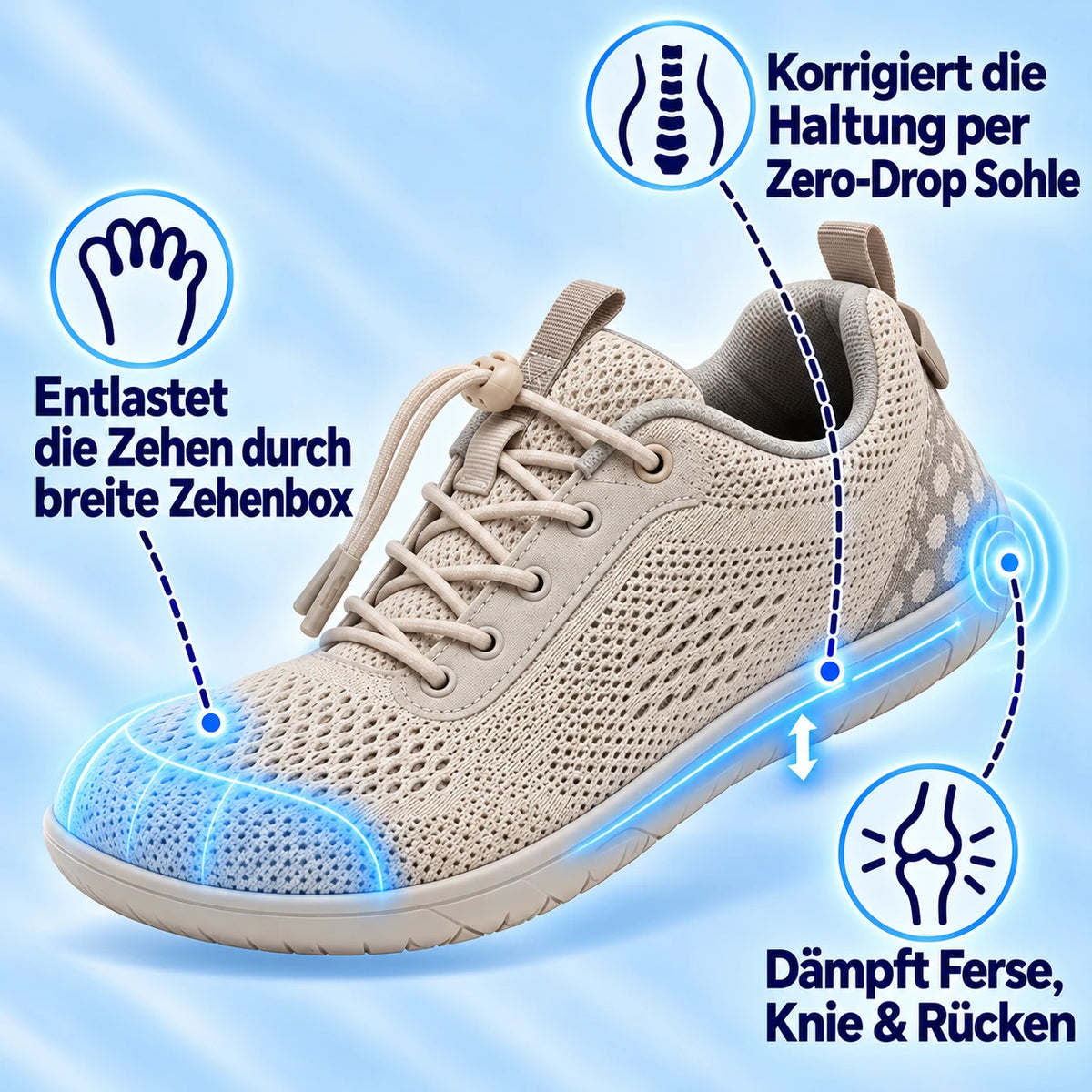 GehWohl - sportliche Sneaker Barfußschuhe