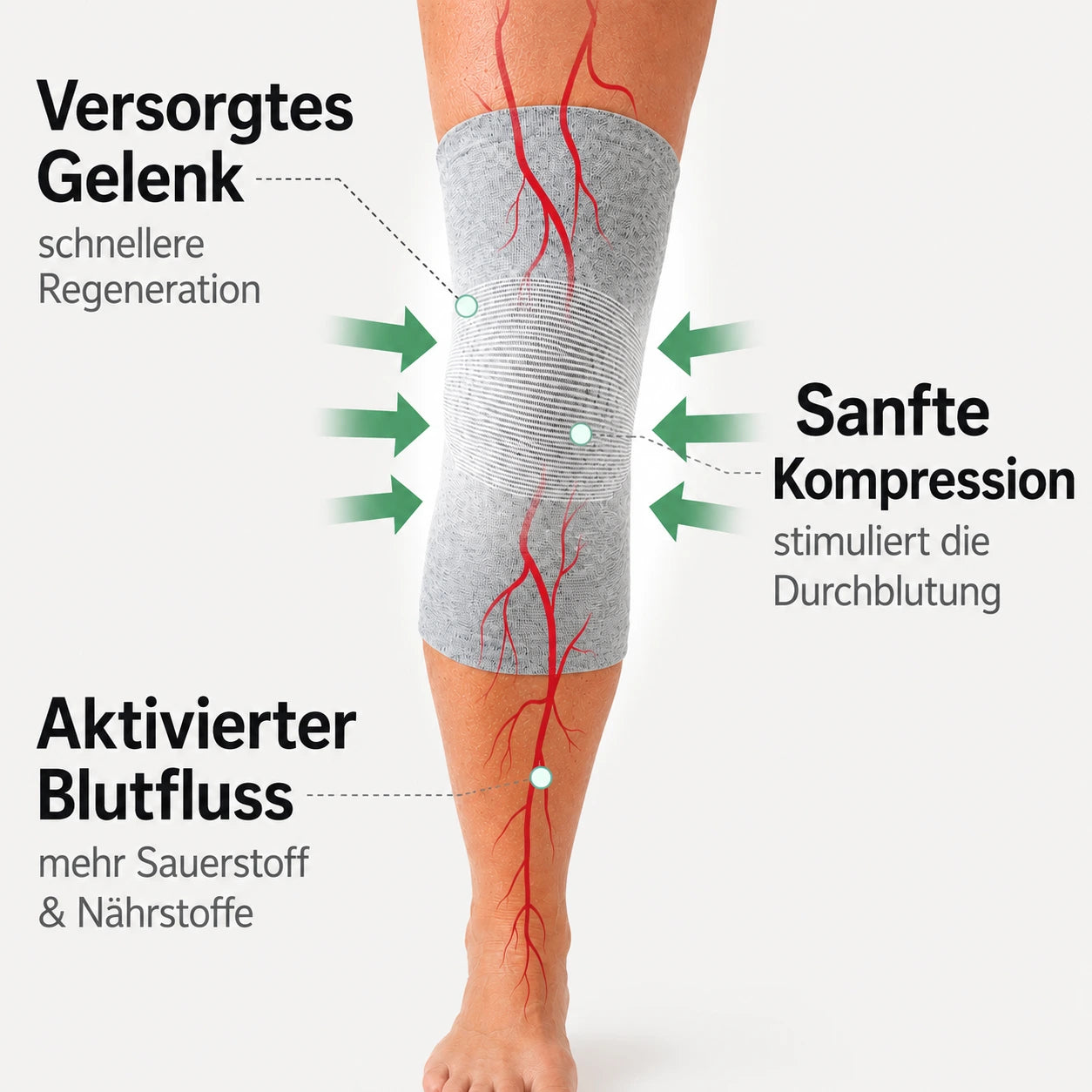 Bambus Kniebandage