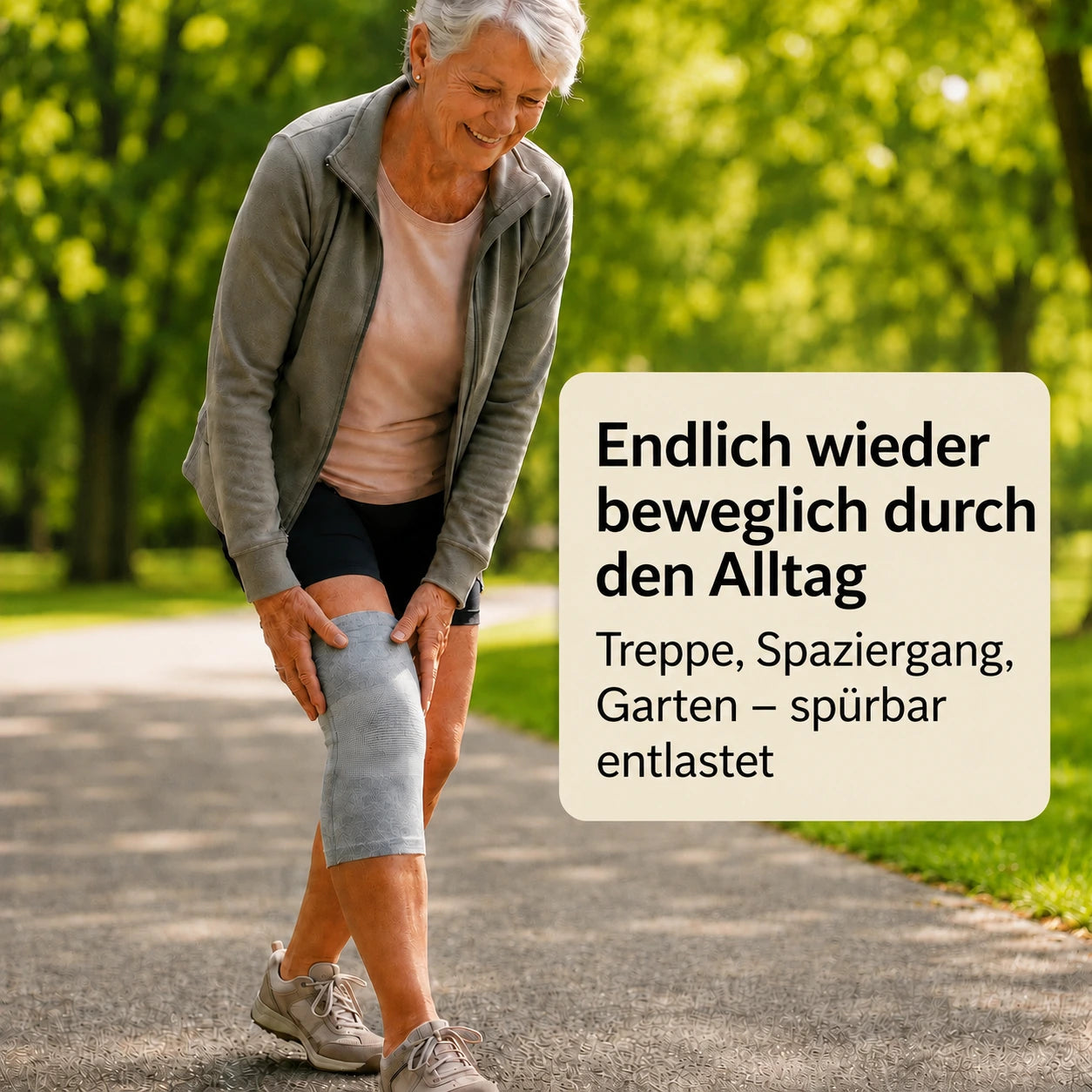 Bambus Kniebandage