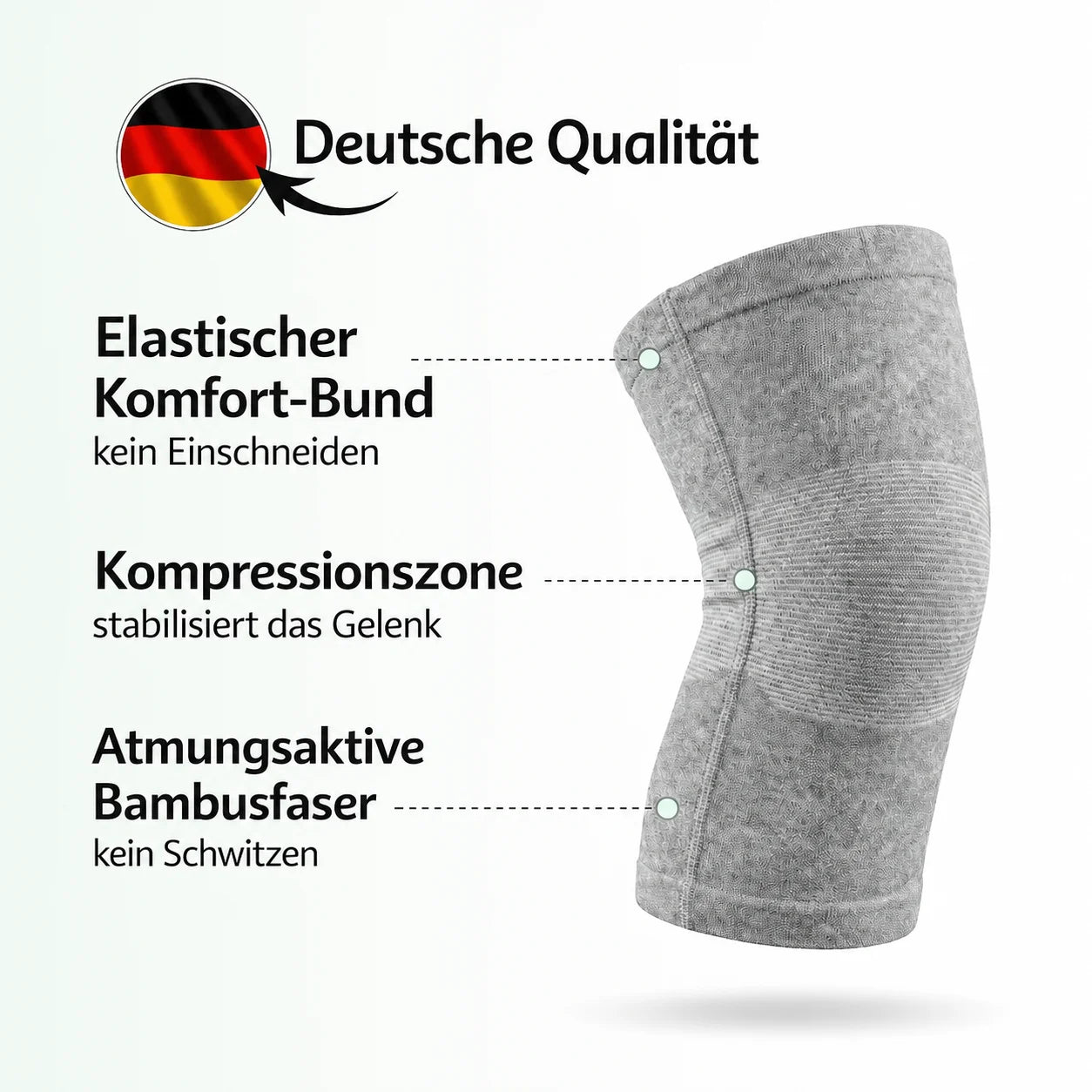 Bambus Kniebandage