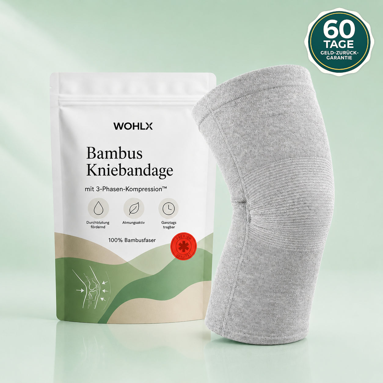 Bambus Kniebandage