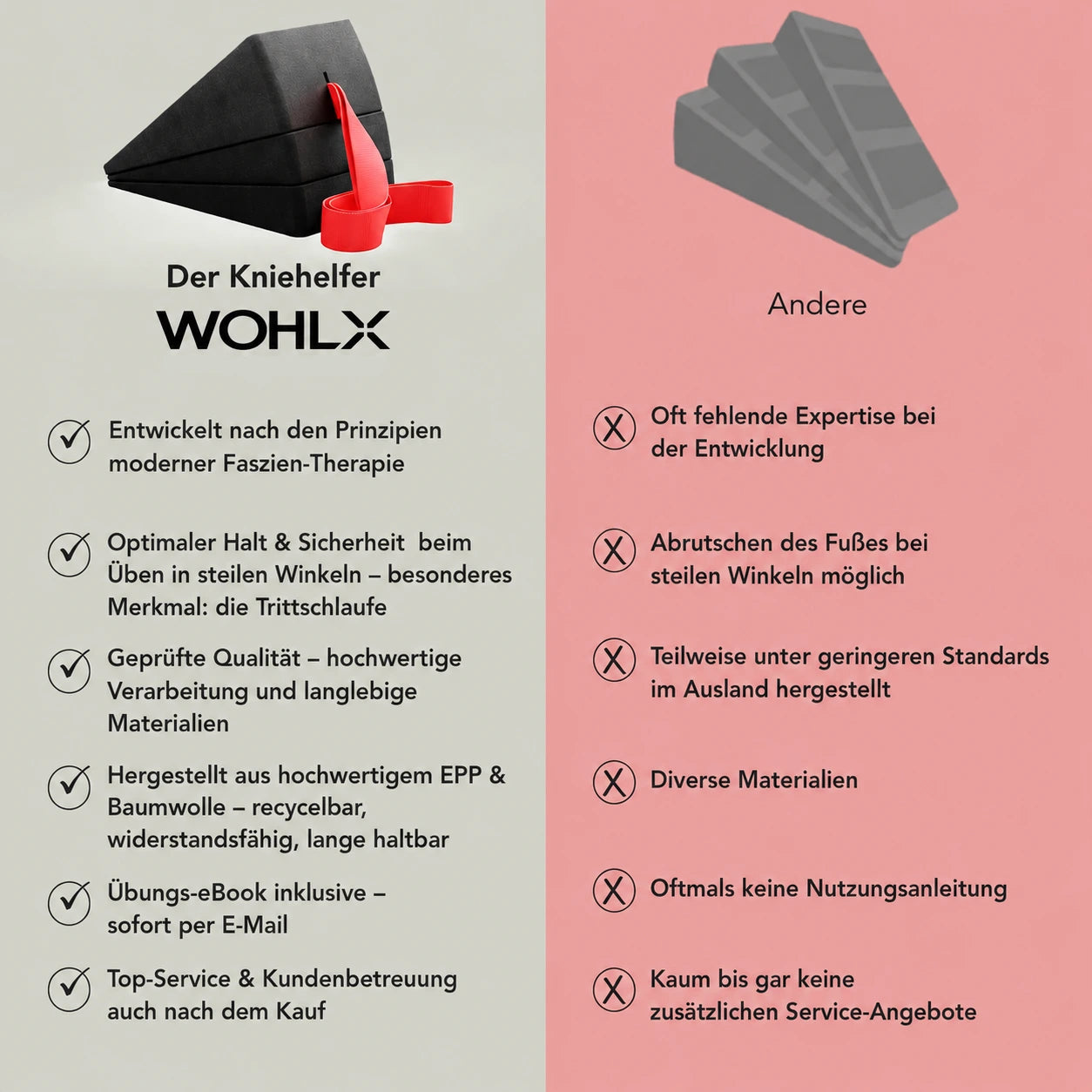 Kniehelfer mit Trittschlaufe