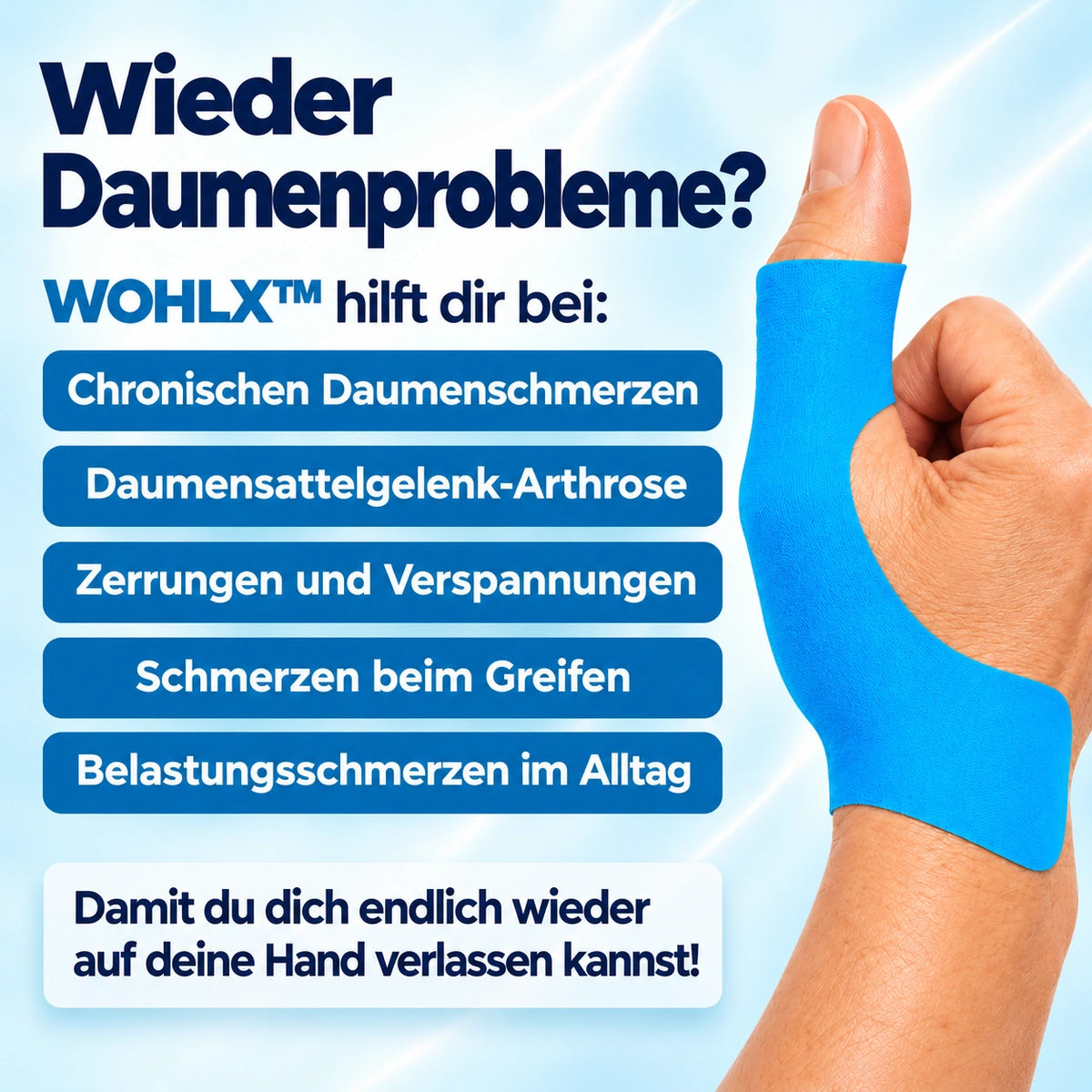 Kinesio Daumen-Tapes