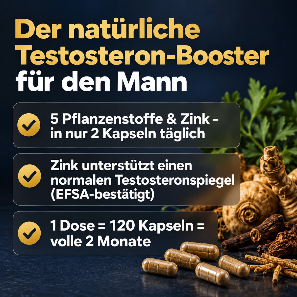 Testoboost - 120 Kapseln