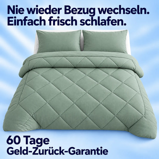 Ganzjahresdecke. Waschbar & ohne Bezug.